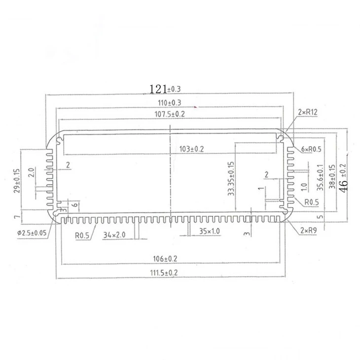 Metal Amplifier Aluminum Enclosure Control Box